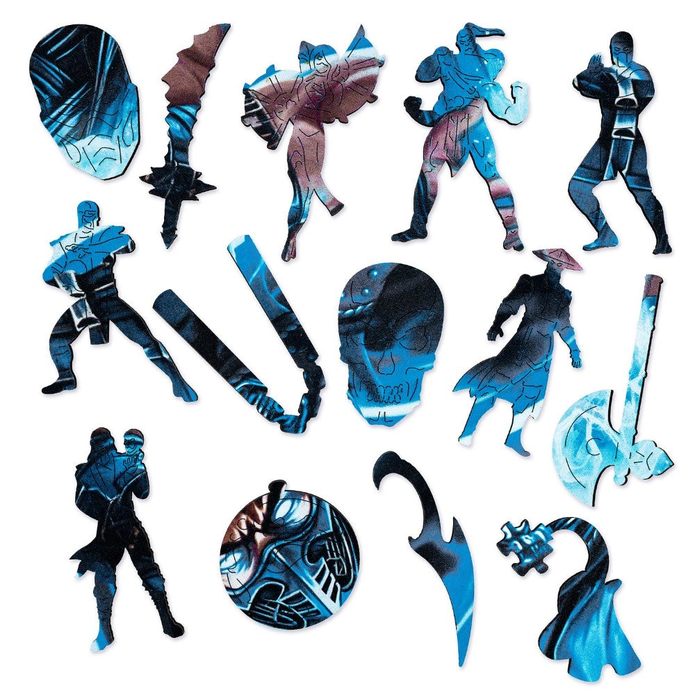 Frost Warrior Themed Round Puzzle Set