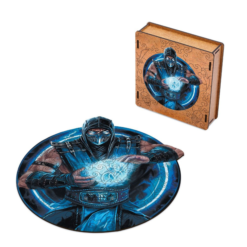 Frost Warrior Themed Round Puzzle Set