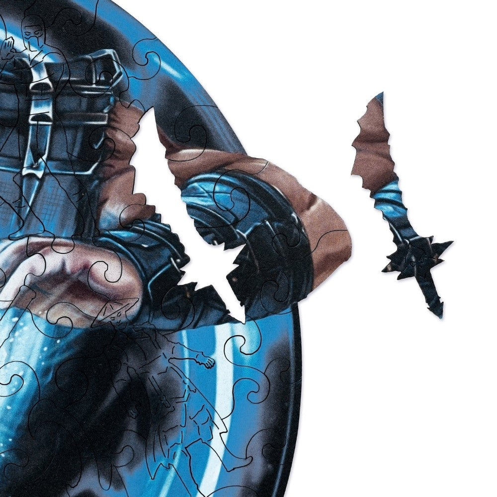 Frost Warrior Themed Round Puzzle Set