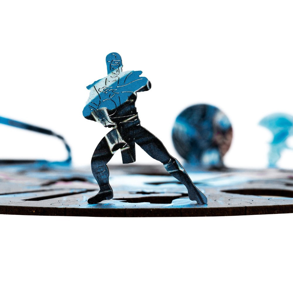 Frost Warrior Themed Round Puzzle Set