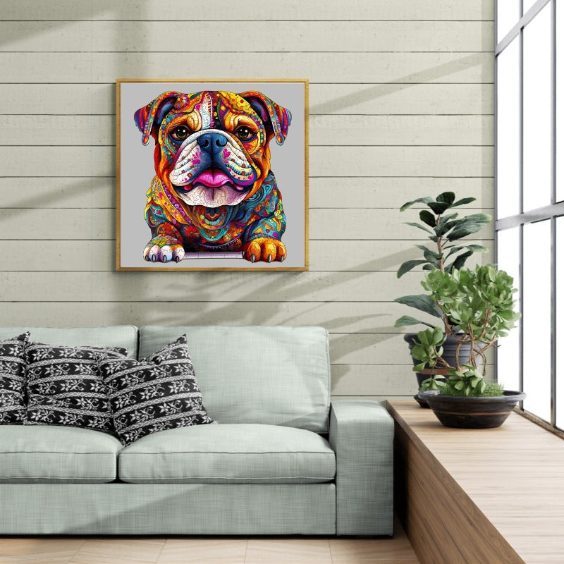 Bulldog Wooden Jigsaw Puzzle