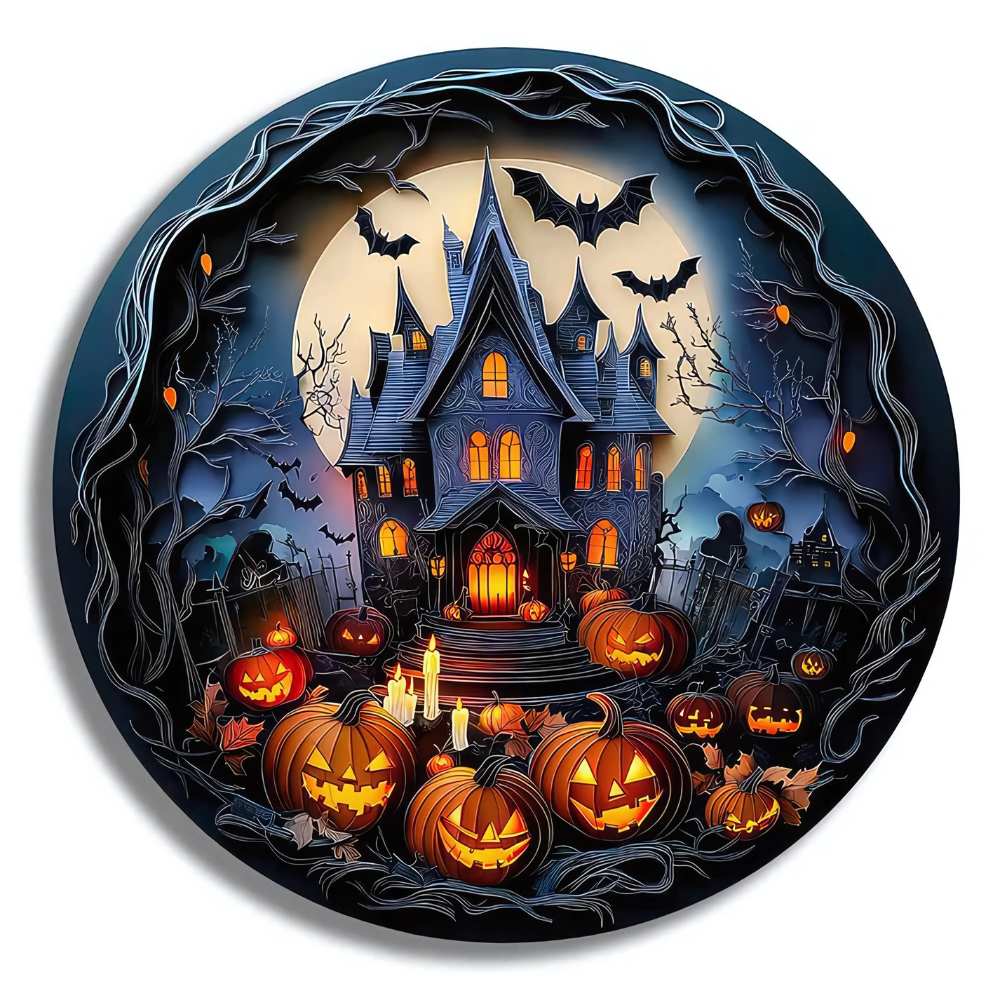 Halloween Castle Wooden Jigsaw Puzzle
