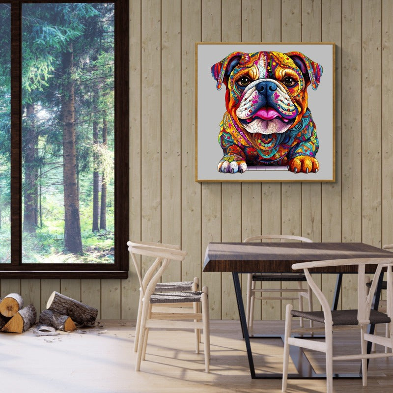 Bulldog Wooden Jigsaw Puzzle