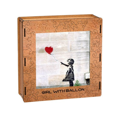Girl With Balloon Print 450 Pieces Puzzle Set