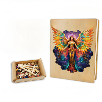 Girl With Wings Wooden Jigsaw Puzzle