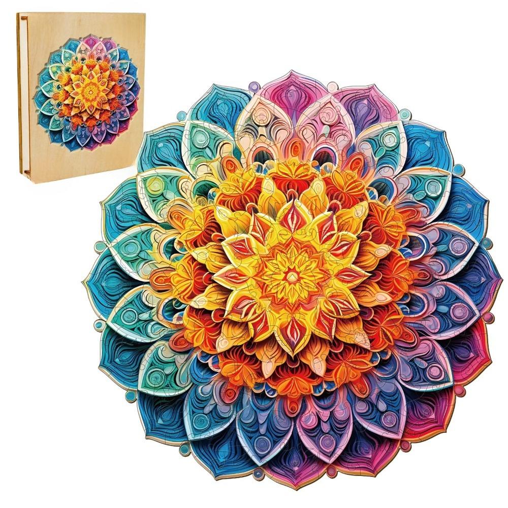 Mandala Mirror Wooden Jigsaw Puzzle