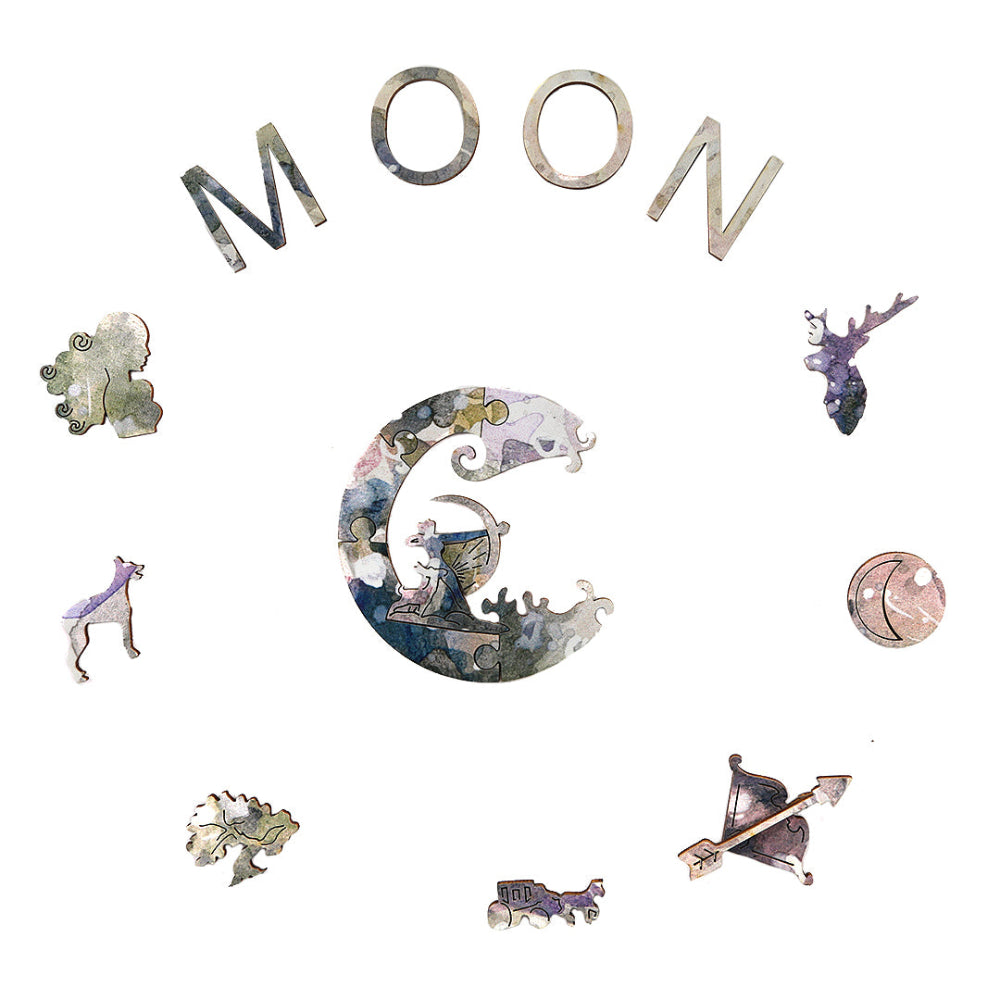 Moon Wooden Jigsaw Puzzle