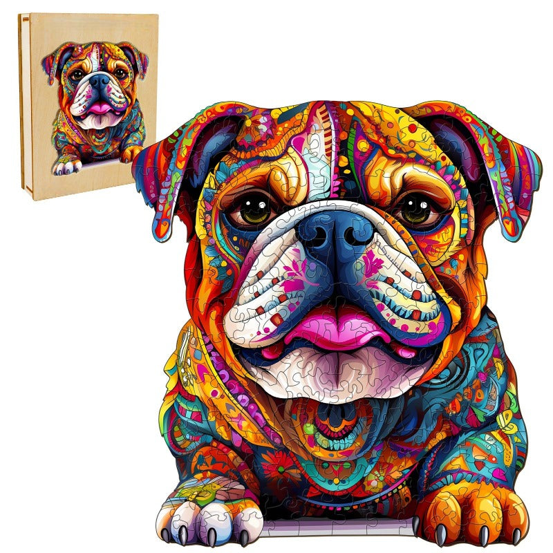 Bulldog Wooden Jigsaw Puzzle