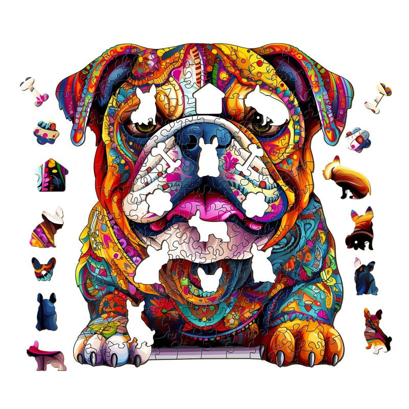 Bulldog Wooden Jigsaw Puzzle