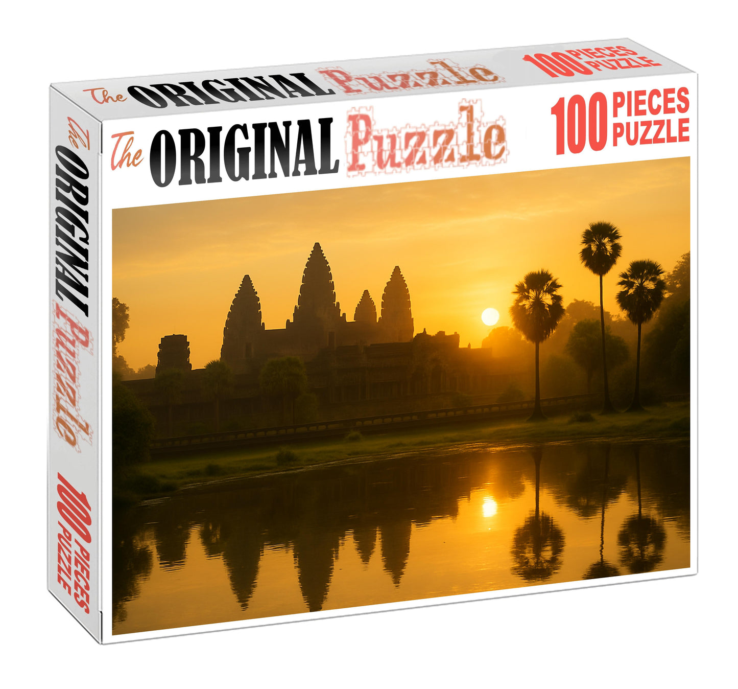 Angkor Wat Situated Near Siem Reap Cambodia Recognized By 7456 Globally As The Largest Religious Monument And Symbol Of Khmer Architecture 20 Piece Puzzle
