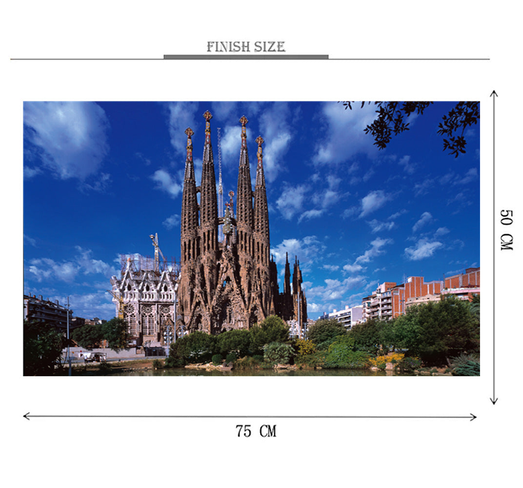 Cathedral of Morroco is Wooden 1000 Piece Jigsaw Puzzle Toy For Adults and Kids