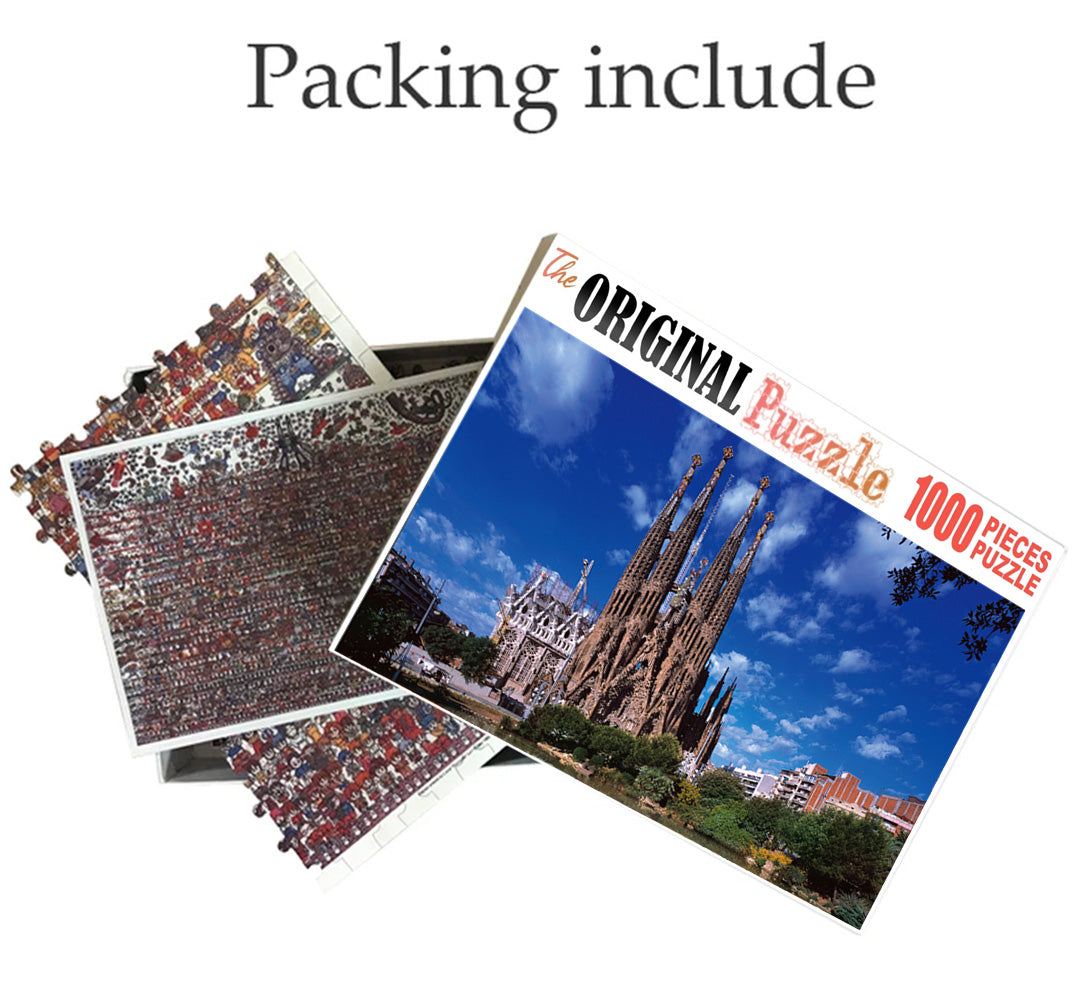 Cathedral of Morroco is Wooden 1000 Piece Jigsaw Puzzle Toy For Adults and Kids
