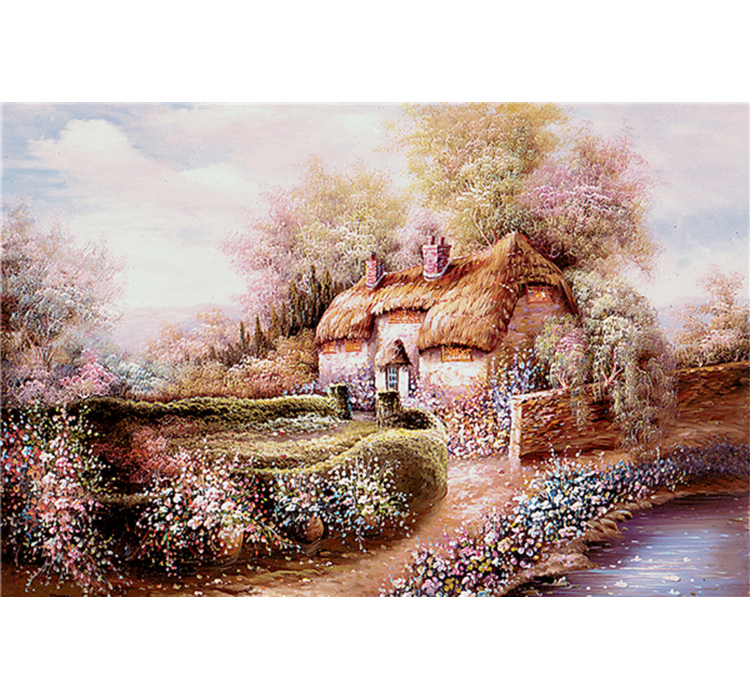 Village Hut is Wooden 1000 Piece Jigsaw Puzzle Toy For Adults and Kids
