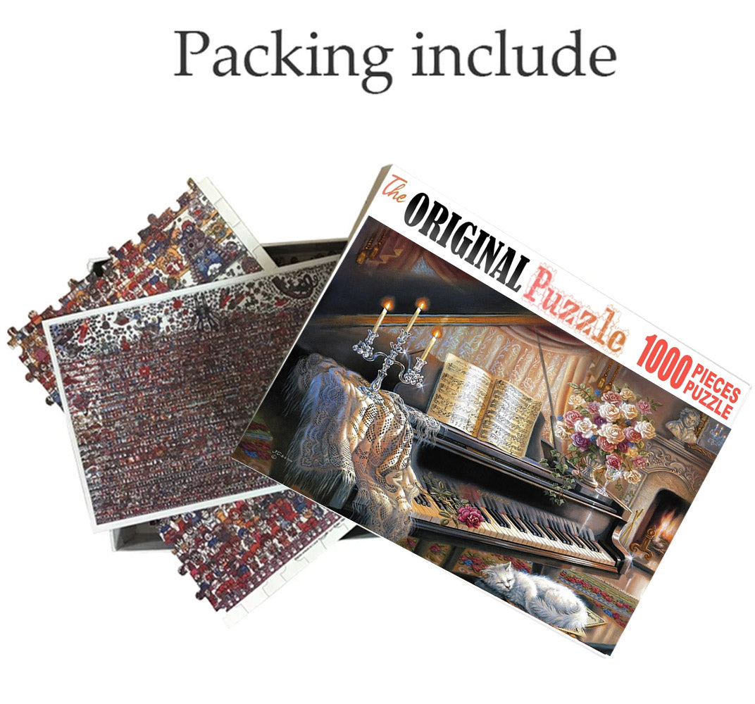 Uncovered Piano is Wooden 1000 Piece Jigsaw Puzzle Toy For Adults and Kids
