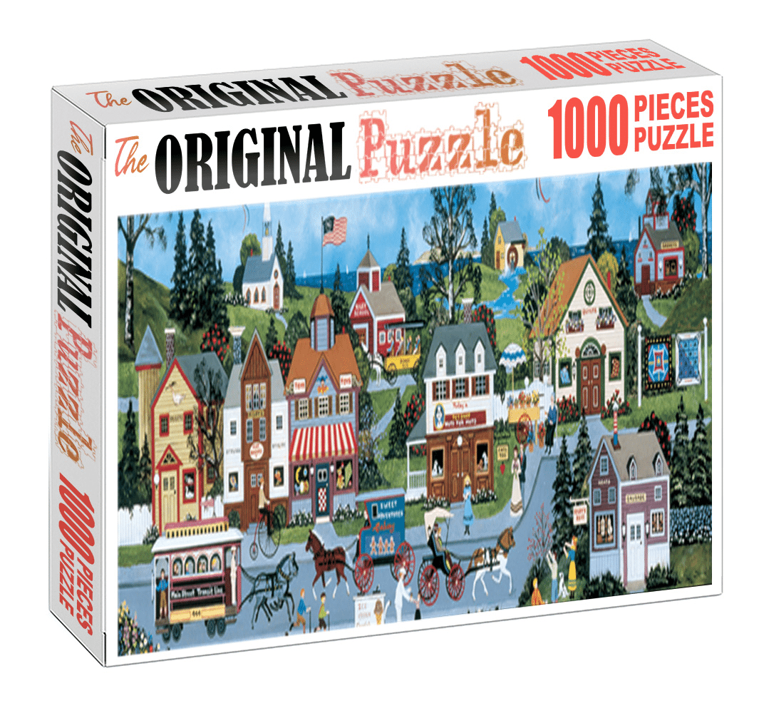 Vector city of England is Wooden 1000 Piece Jigsaw Puzzle Toy For Adults and Kids