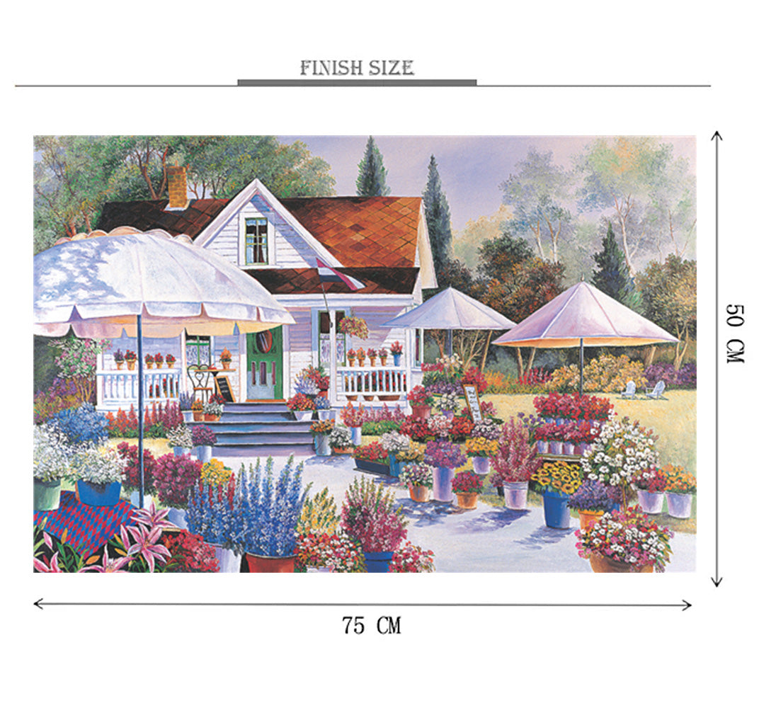Evergarden House is Wooden 1000 Piece Jigsaw Puzzle Toy For Adults and Kids
