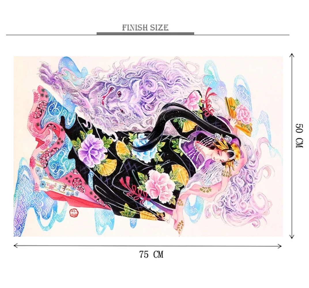 Mythical Creature Maiden Wooden 1000 Piece Jigsaw Puzzle Toy For Adults and Kids