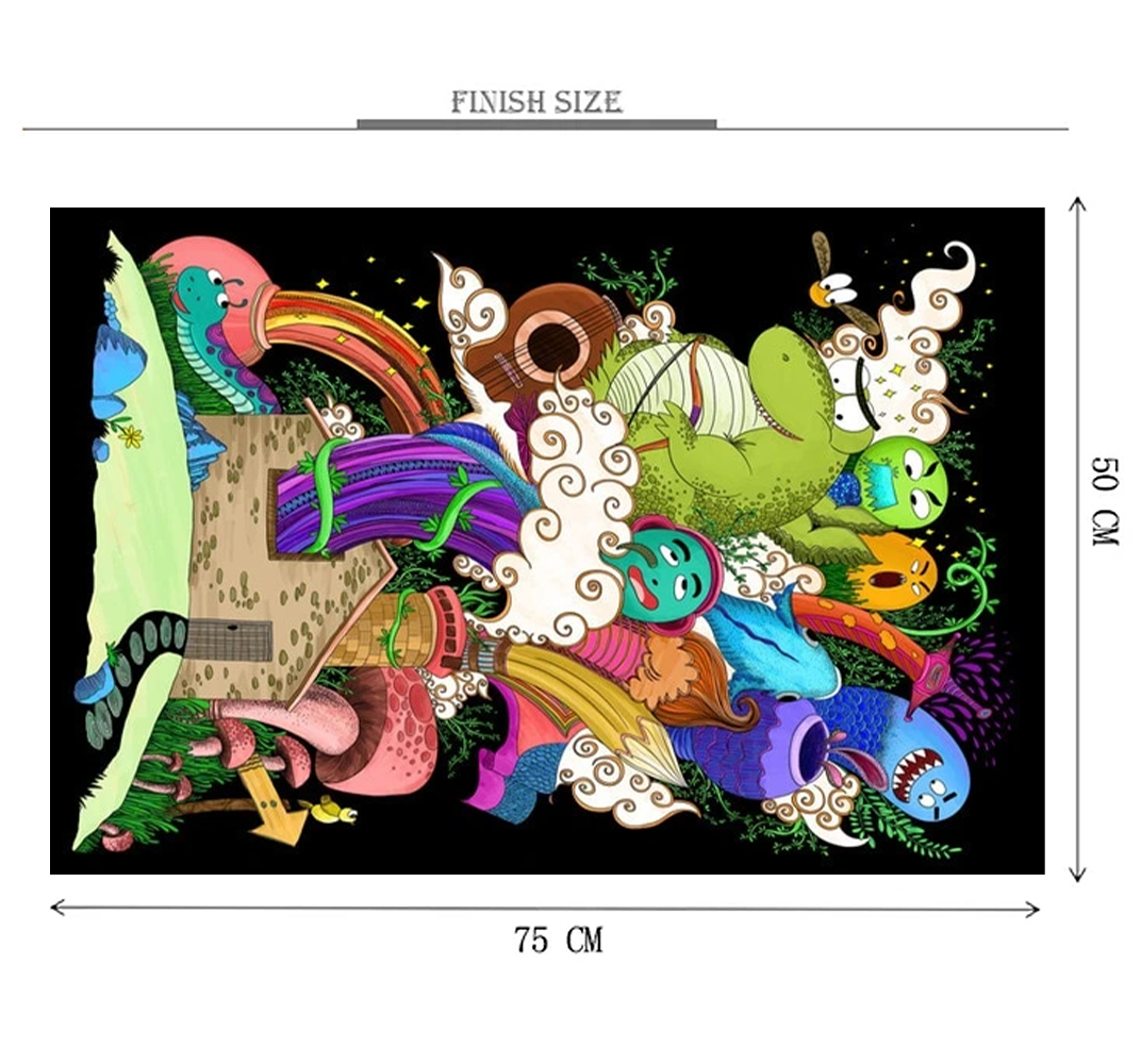 DODO Art of Creatures Wooden 1000 Piece Jigsaw Puzzle Toy For Adults and Kids