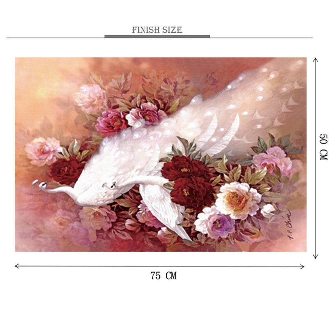 White Peacock is Wooden 1000 Piece Jigsaw Puzzle Toy For Adults and Kids