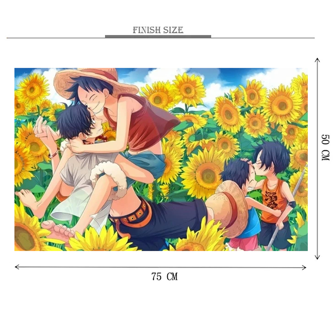 Luffy's Childhood Brother Wooden 1000 Piece Jigsaw Puzzle Toy For Adults and Kids