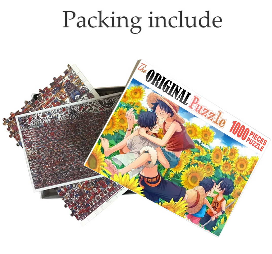 Luffy's Childhood Brother Wooden 1000 Piece Jigsaw Puzzle Toy For Adults and Kids