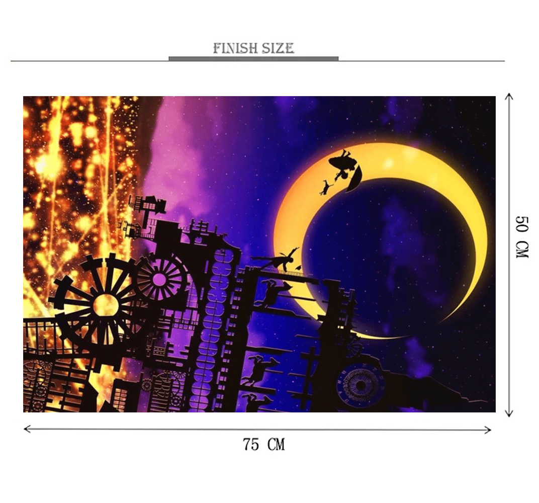 Love to the Moon Wooden 1000 Piece Jigsaw Puzzle Toy For Adults and Kids