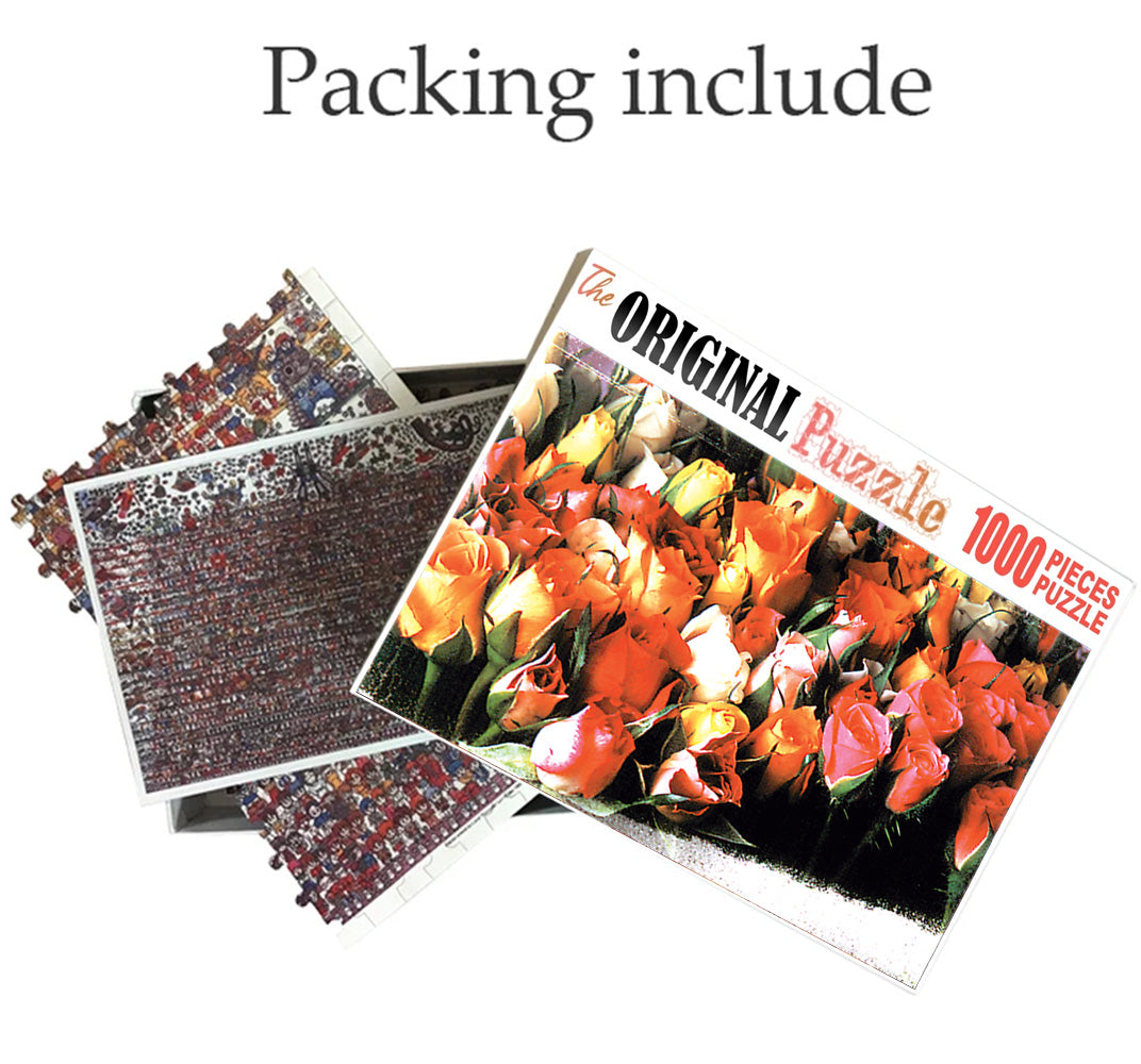 Roses is Wooden 1000 Piece Jigsaw Puzzle Toy For Adults and Kids