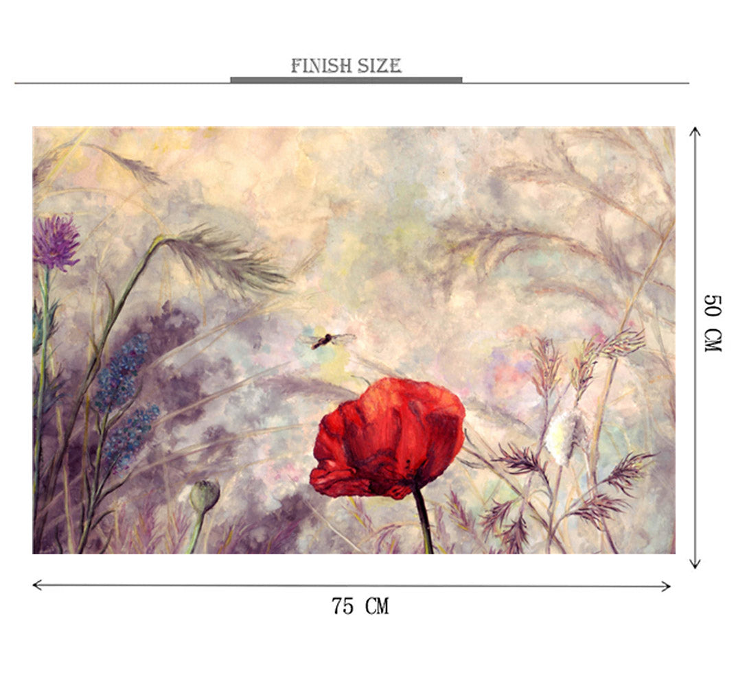 Red Tulip Wooden 1000 Piece Jigsaw Puzzle Toy For Adults and Kids