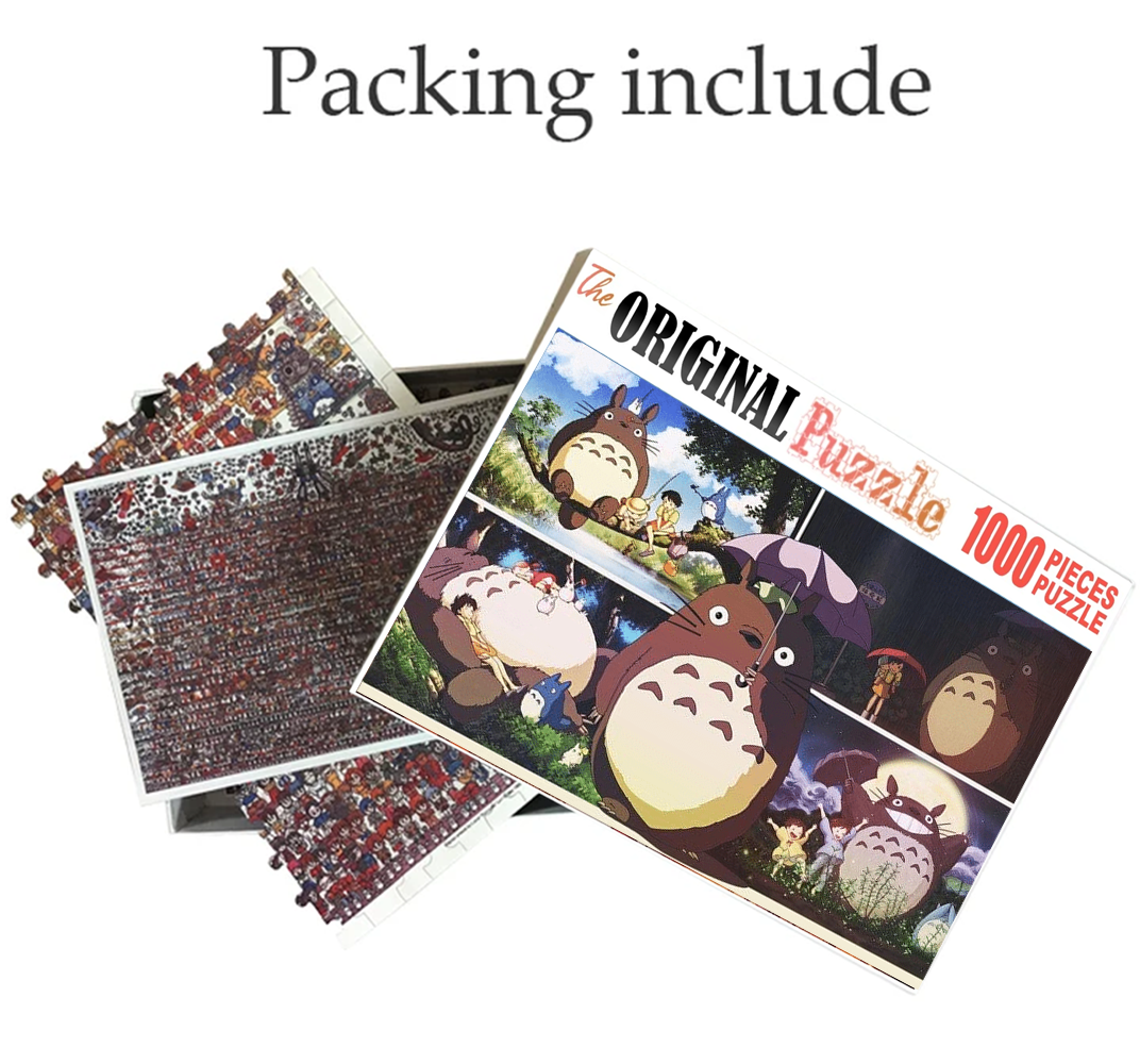 Black Slowpork Wooden 1000 Piece Jigsaw Puzzle Toy For Adults and Kids