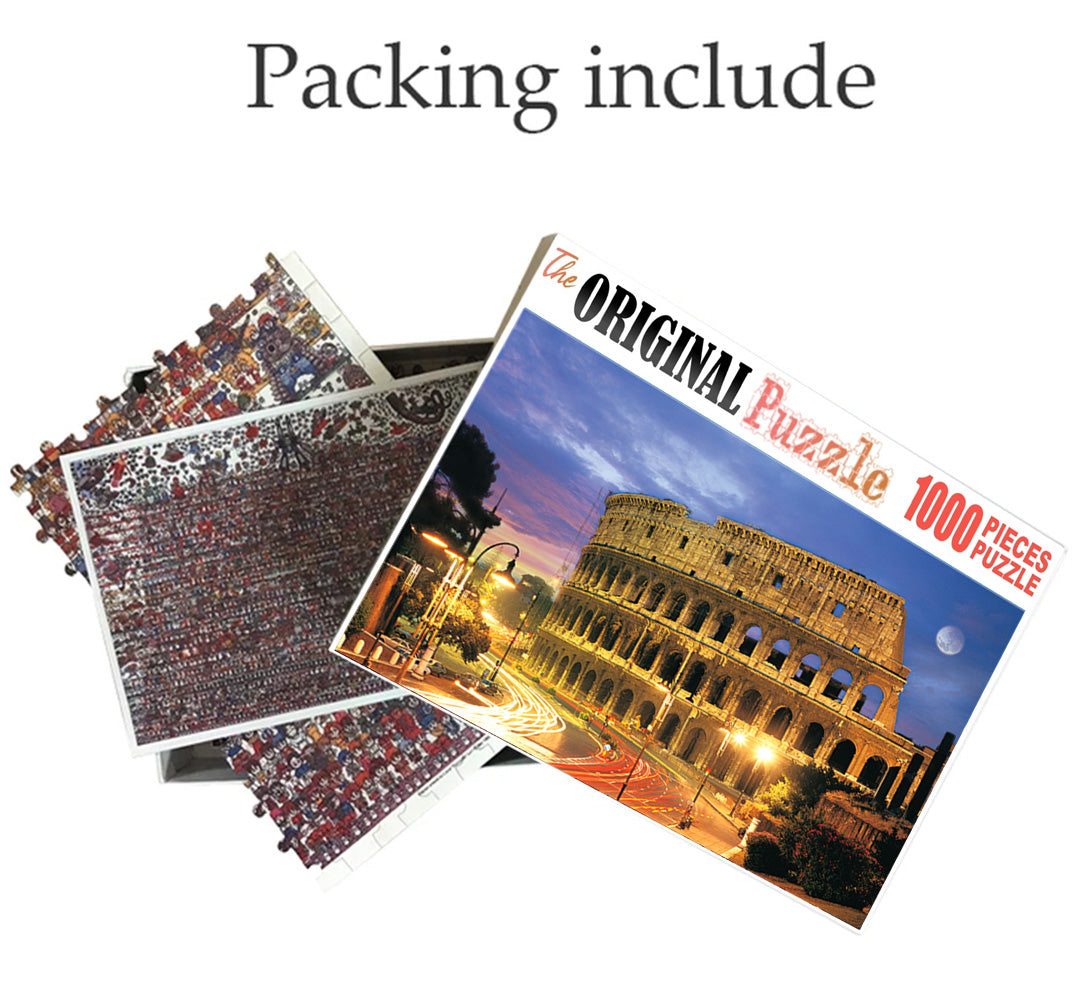 Rome Colosseum is Wooden 1000 Piece Jigsaw Puzzle Toy For Adults and Kids