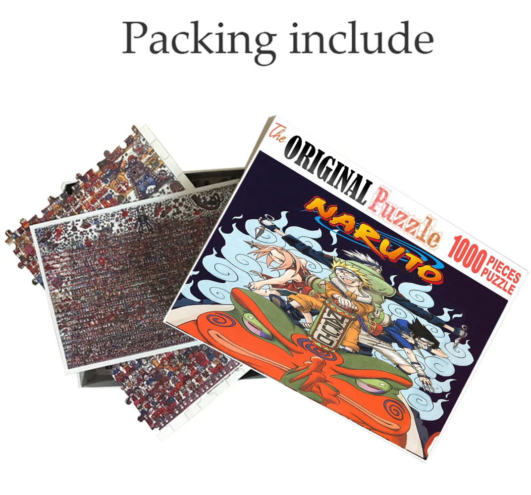 Naruto Frog Demon Wooden 1000 Piece Jigsaw Puzzle Toy For Adults and Kids