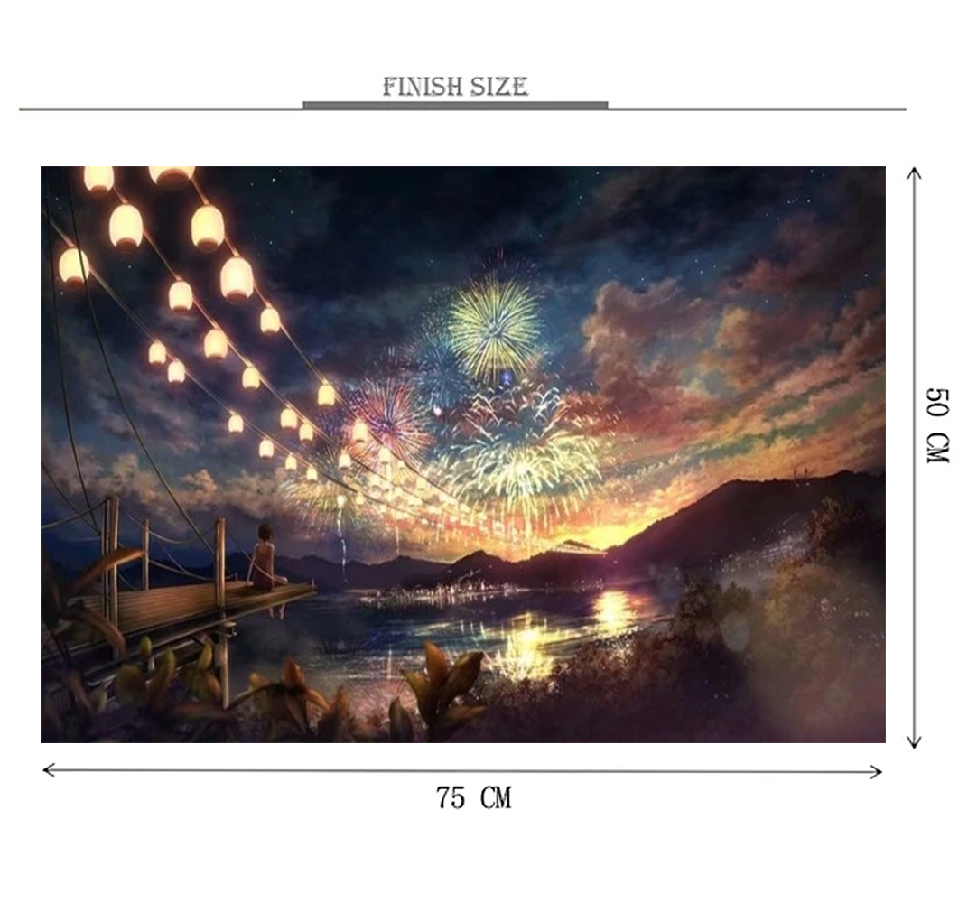 Japanese New Year Wooden 1000 Piece Jigsaw Puzzle Toy For Adults and Kids