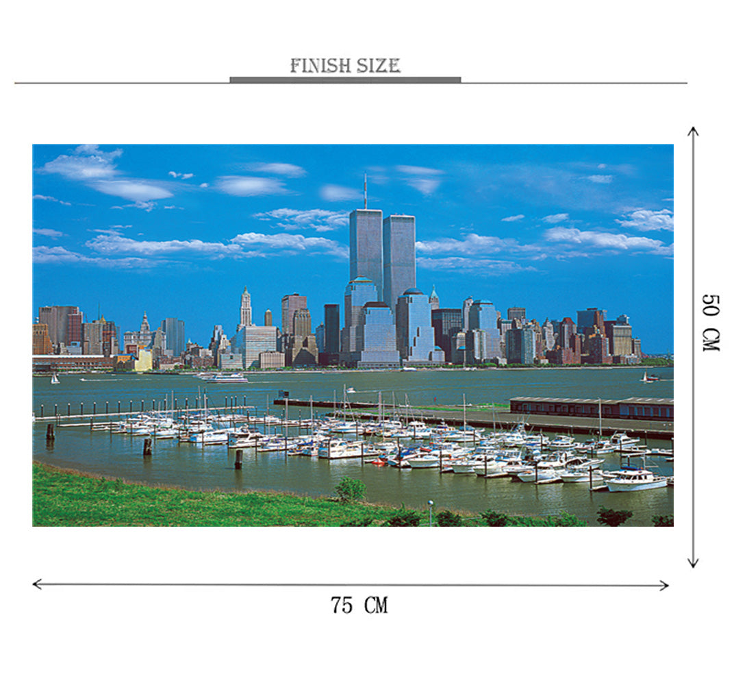 Trade Centre Dock Yard is Wooden 1000 Piece Jigsaw Puzzle Toy For Adults and Kids