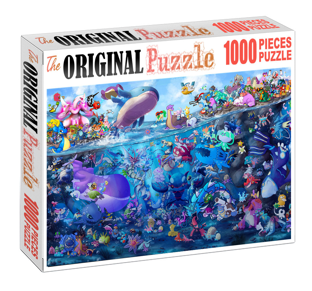 Underwater Creature Wooden 1000 Piece Jigsaw Puzzle Toy For Adults and Kids