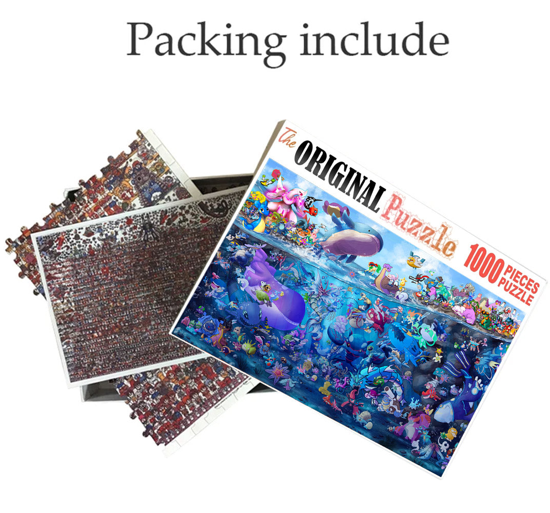 Underwater Creature Wooden 1000 Piece Jigsaw Puzzle Toy For Adults and Kids