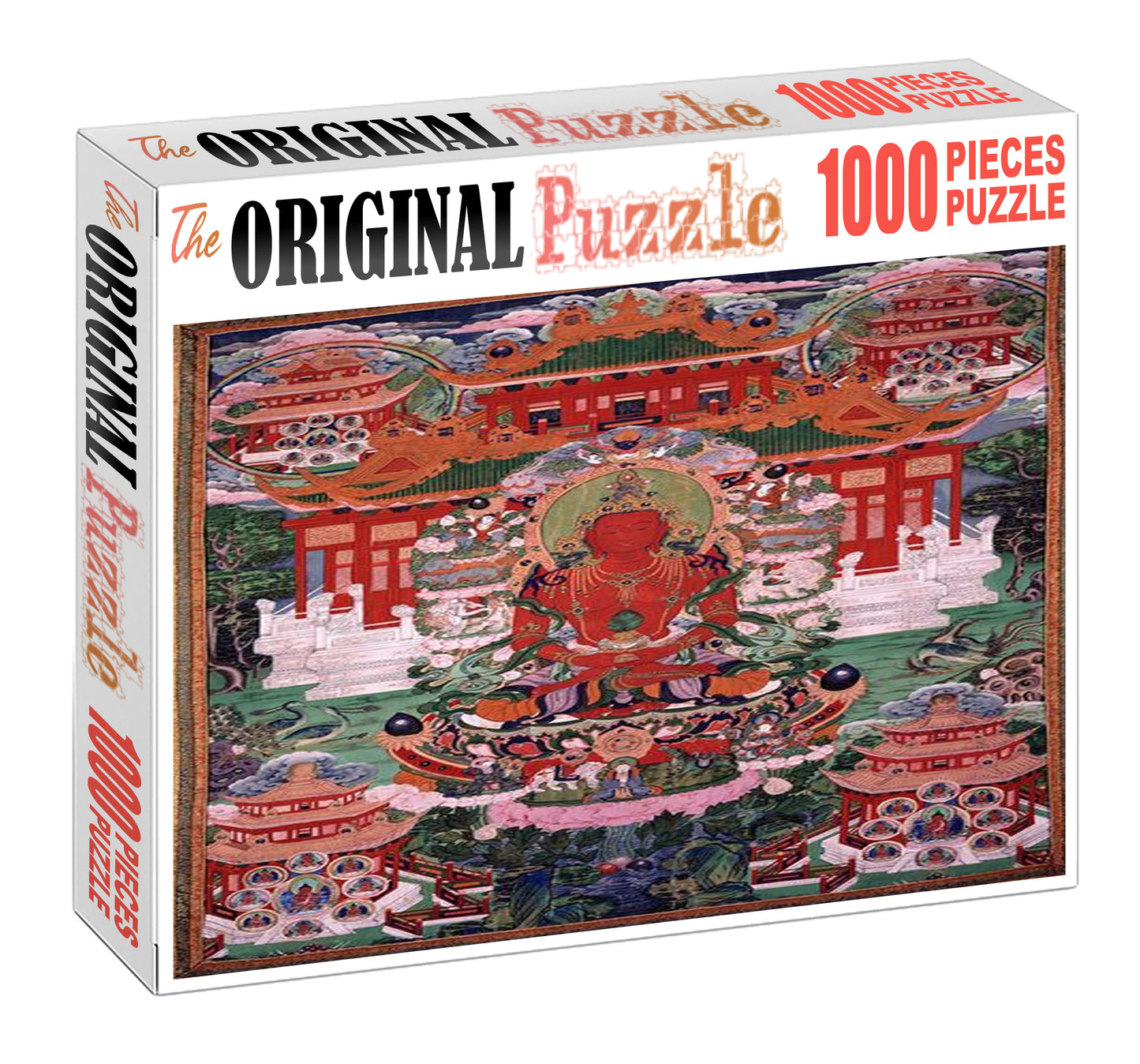 Temple of Buddha Wooden 1000 Piece Jigsaw Puzzle Toy For Adults and Kids