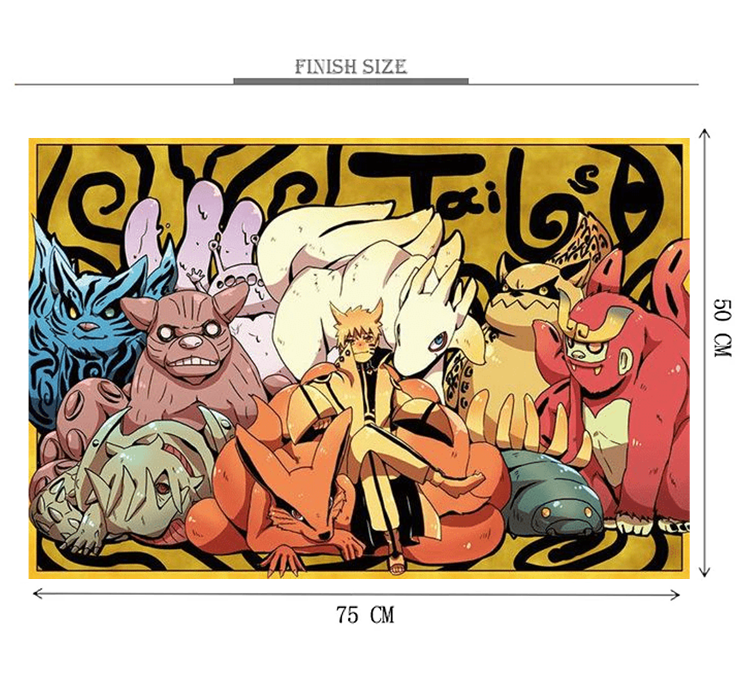 Shinobi Demon Art Wooden 1000 Piece Jigsaw Puzzle Toy For Adults and Kids