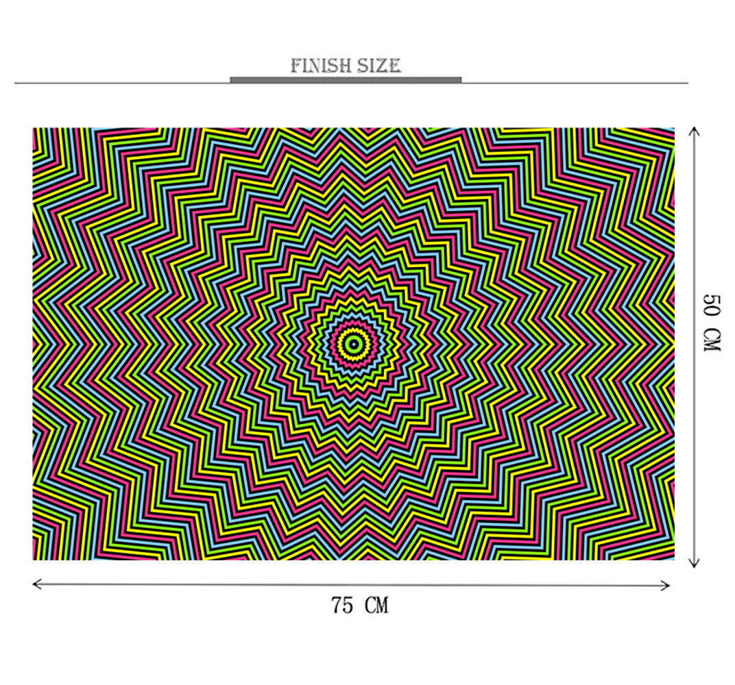 Zigzag Maze Pattern Wooden 1000 Piece Jigsaw Puzzle Toy For Adults and Kids