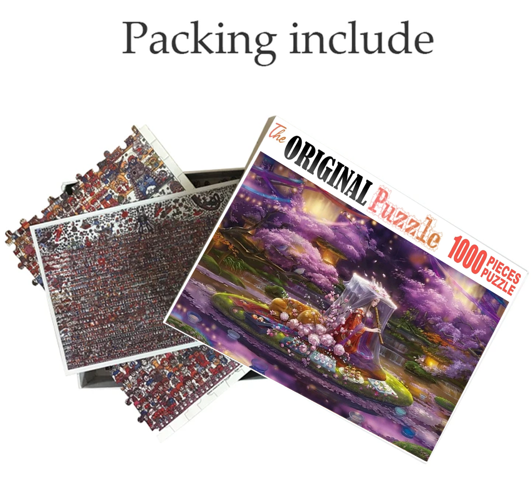 Beautiful Flute Player is Wooden 1000 Piece Jigsaw Puzzle Toy For Adults and Kids