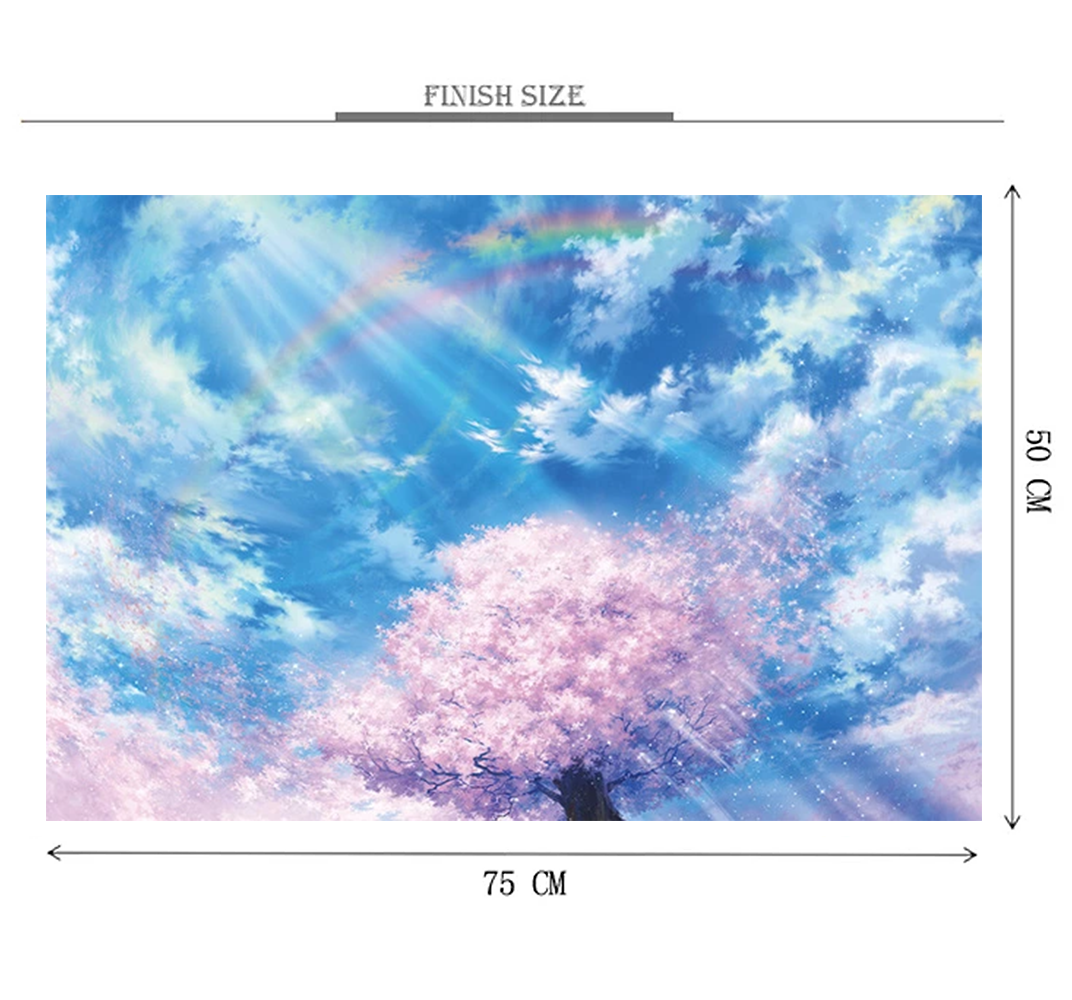 Autumn Rainbow is Wooden 1000 Piece Jigsaw Puzzle Toy For Adults and Kids