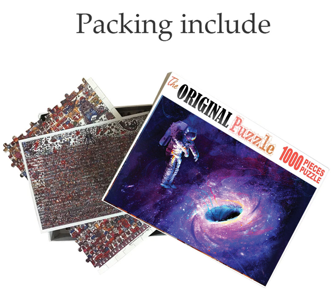 Journey to Black Hole Wooden 1000 Piece Jigsaw Puzzle Toy For Adults and Kids