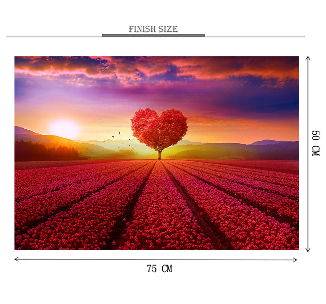 Valley of Love Wooden 1000 Piece Jigsaw Puzzle Toy For Adults and Kids