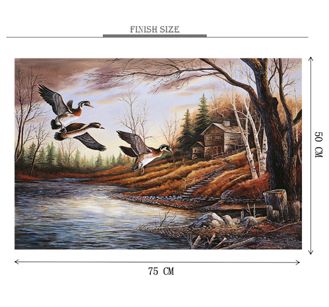 Ducks is Wooden 1000 Piece Jigsaw Puzzle Toy For Adults and Kids