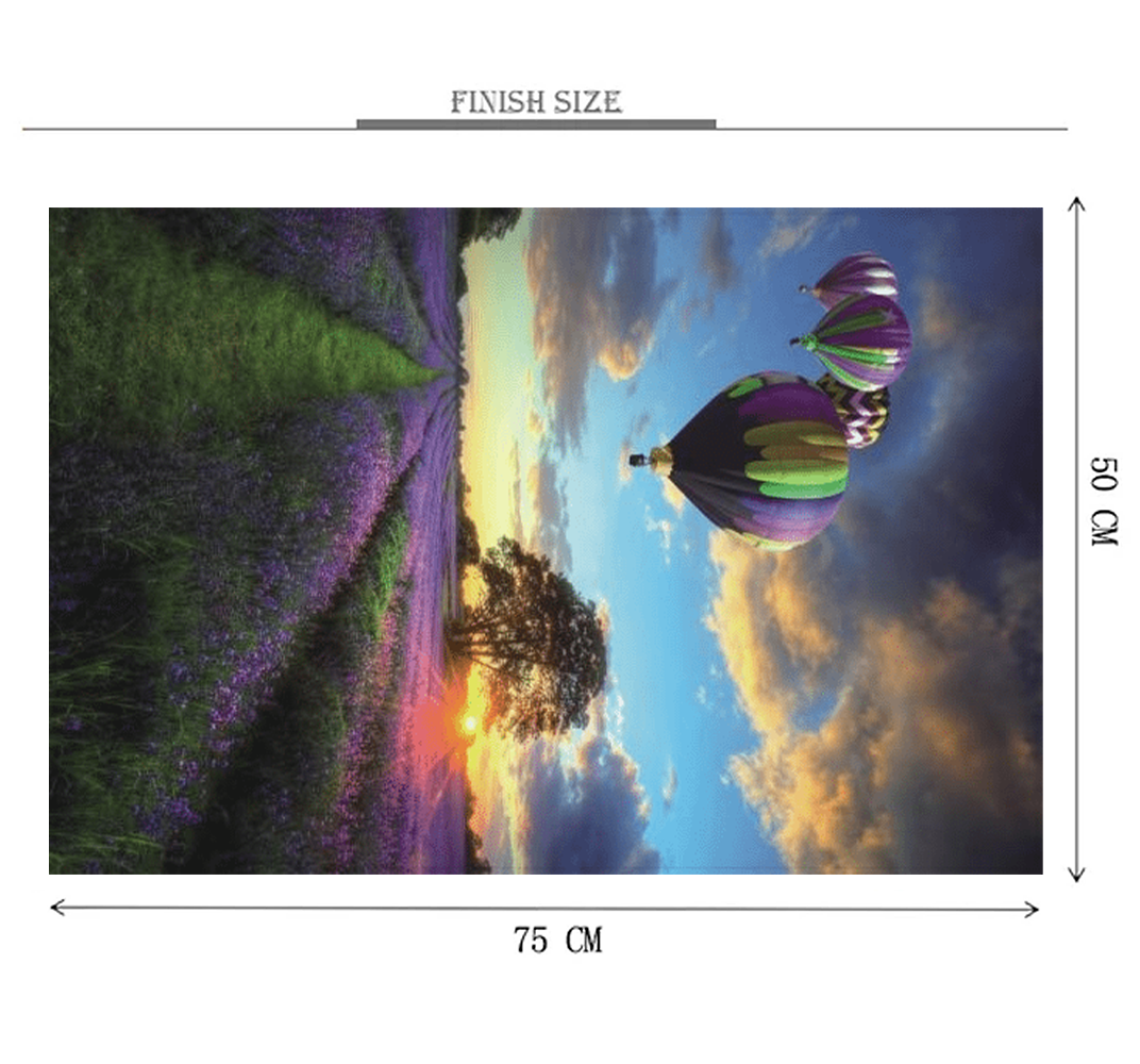 Purple Shade Balloon is Wooden 1000 Piece Jigsaw Puzzle Toy For Adults and Kids