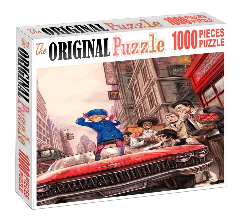 Carzy Vintage Model is Wooden 1000 Piece Jigsaw Puzzle Toy For Adults and Kids