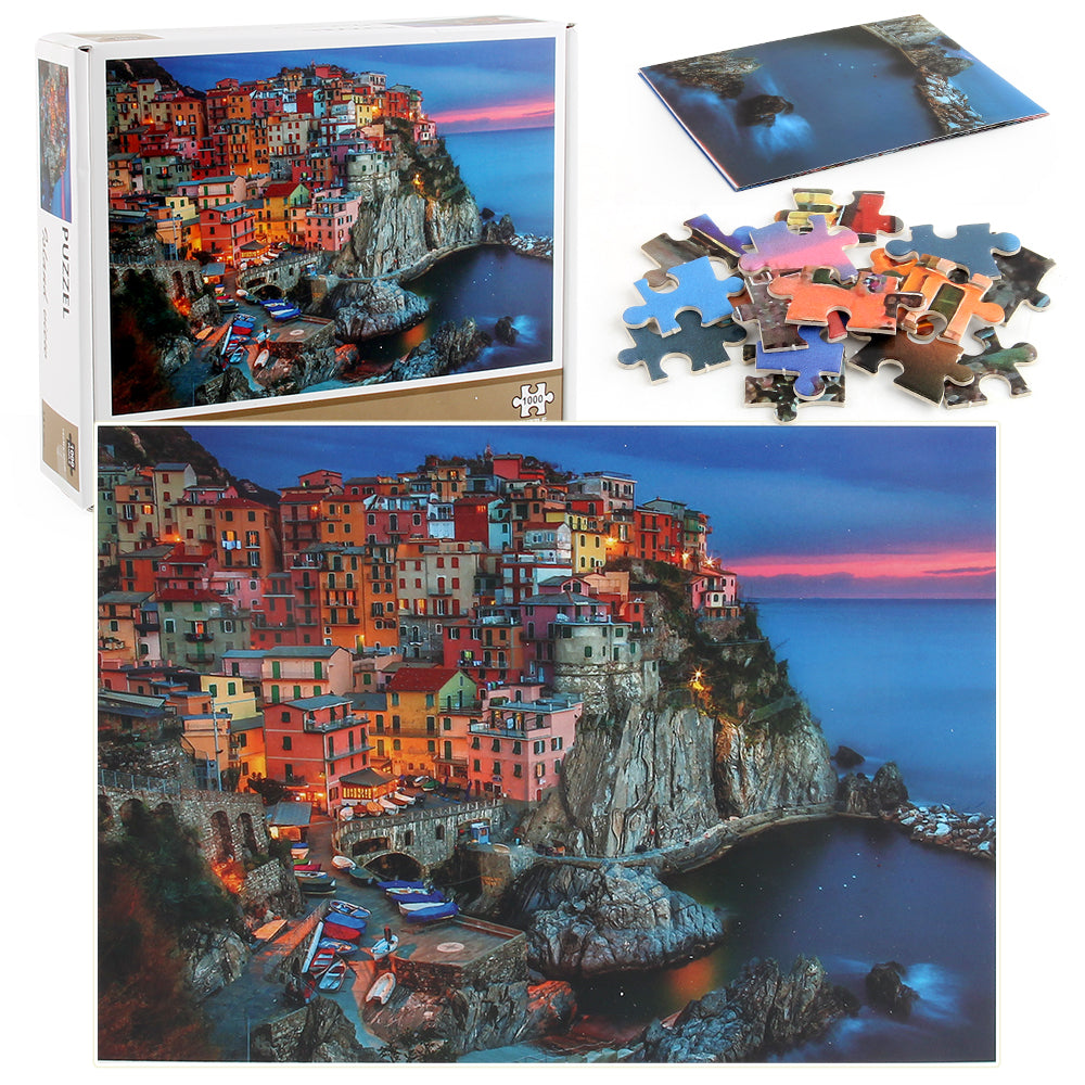 Island View Wooden 1000 Piece Jigsaw Puzzle Toy For Adults and Kids