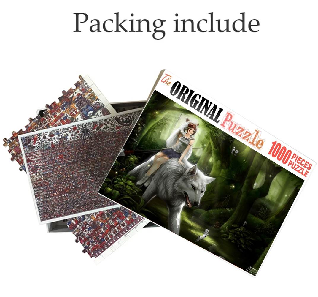 Leader of Wolf is Wooden 1000 Piece Jigsaw Puzzle Toy For Adults and Kids
