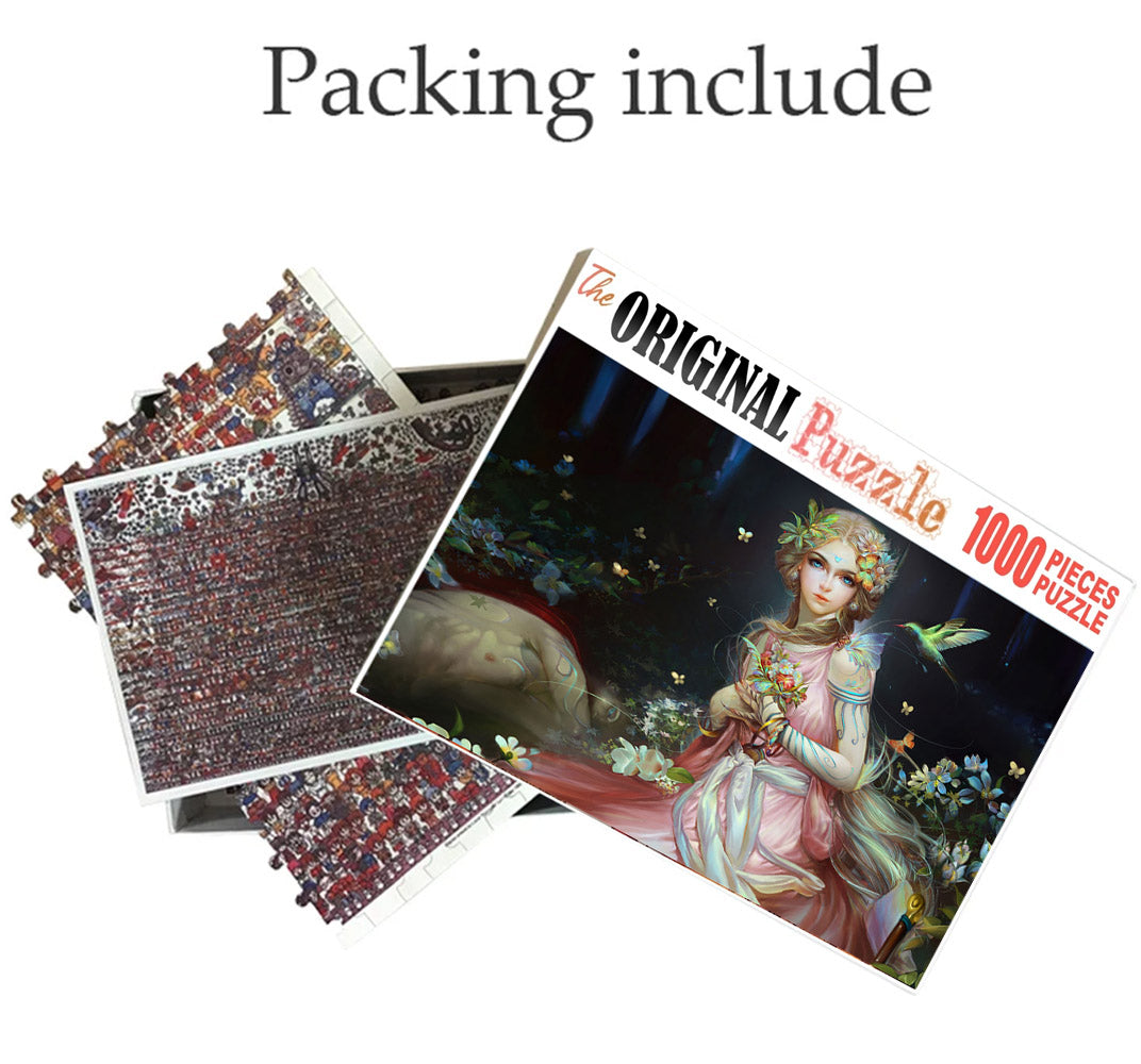 Goddess Earth Wooden 1000 Piece Jigsaw Puzzle Toy For Adults and Kids