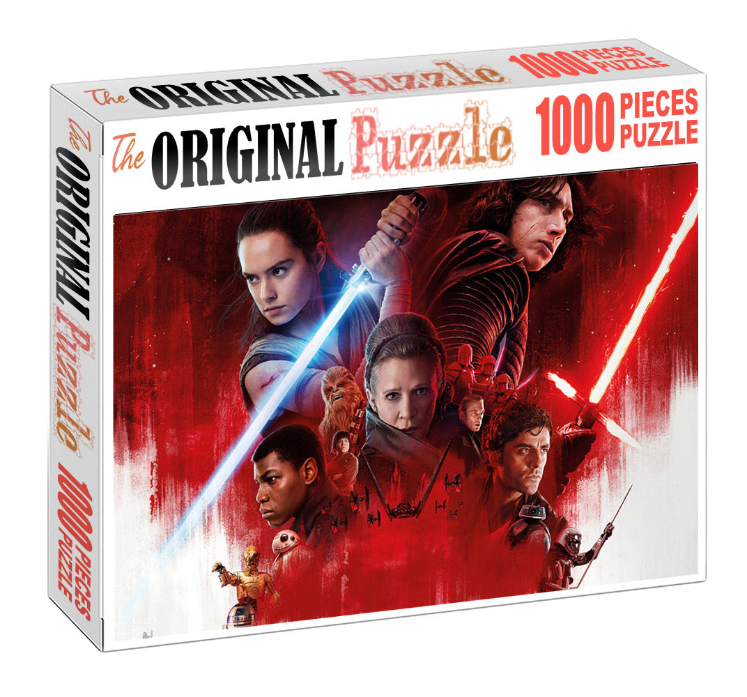 Last Jedi Wooden 1000 Piece Jigsaw Puzzle Toy For Adults and Kids