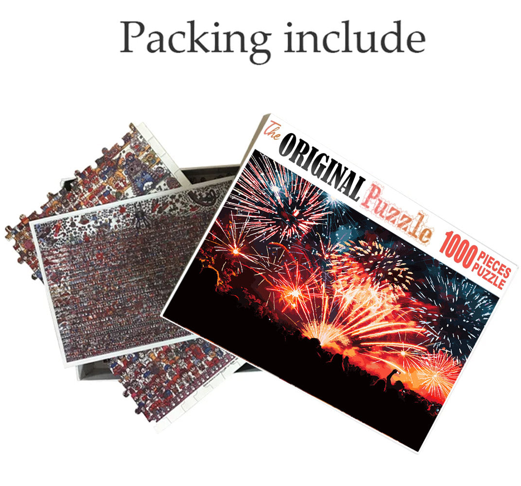 Festival Night Wooden 1000 Piece Jigsaw Puzzle Toy For Adults and Kids
